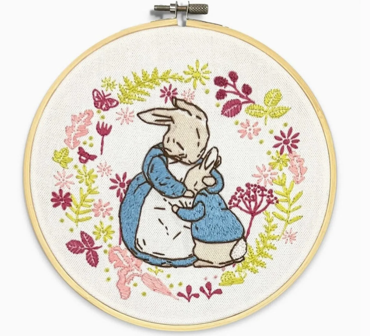 The Crafty Kit Co. Peter Rabbit & His Mother Embroidery Kit