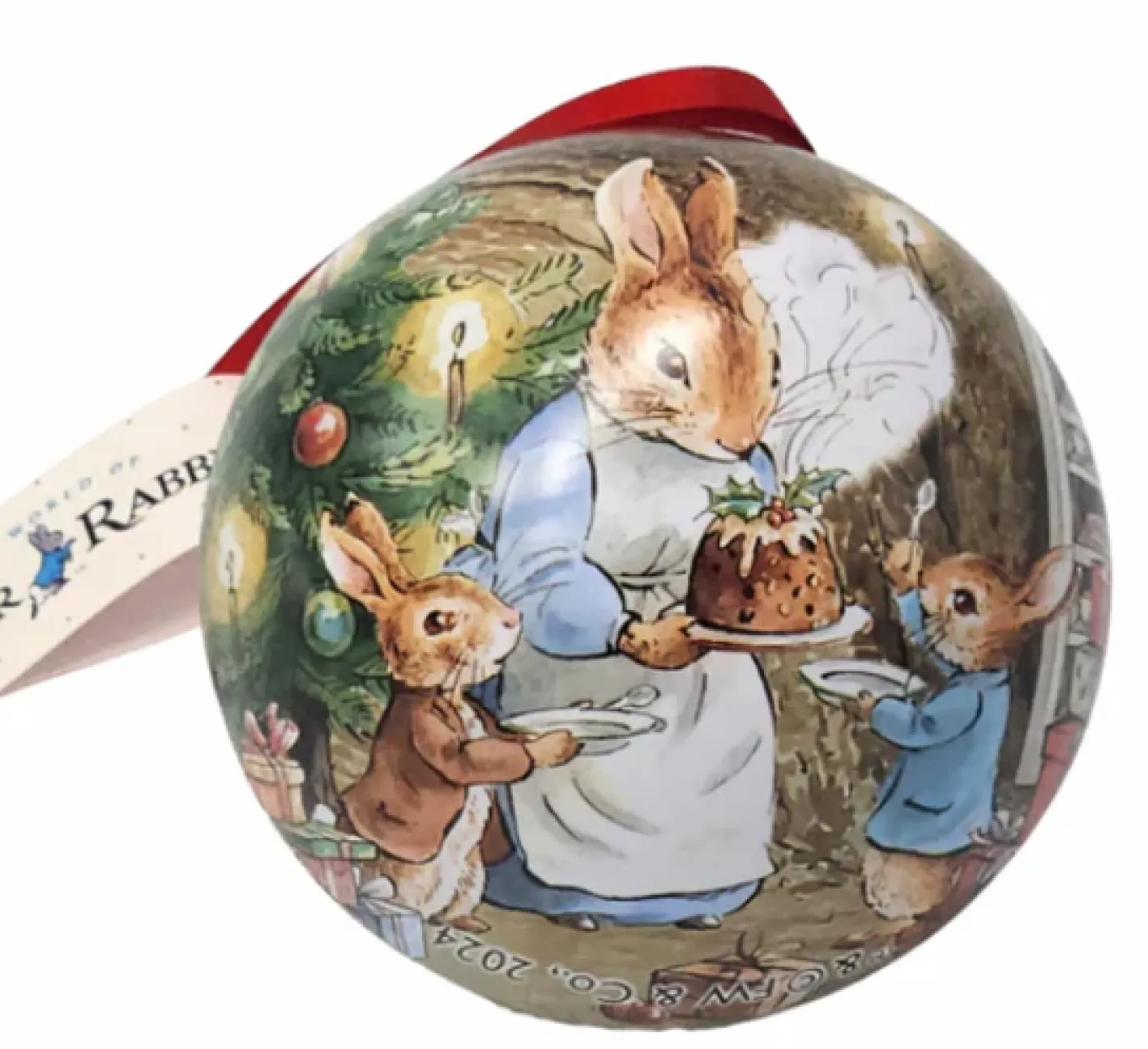 Elite Tins Peter Rabbit Christmas Tin Baubles