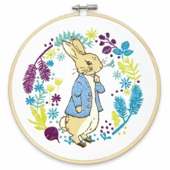 The Crafty Kit Co. Peter Rabbit Plans His Next Adventure Embroidery Kit