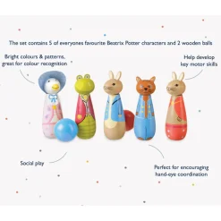 Orange Tree Toys Peter Rabbit™ Wooden Skittles Toy