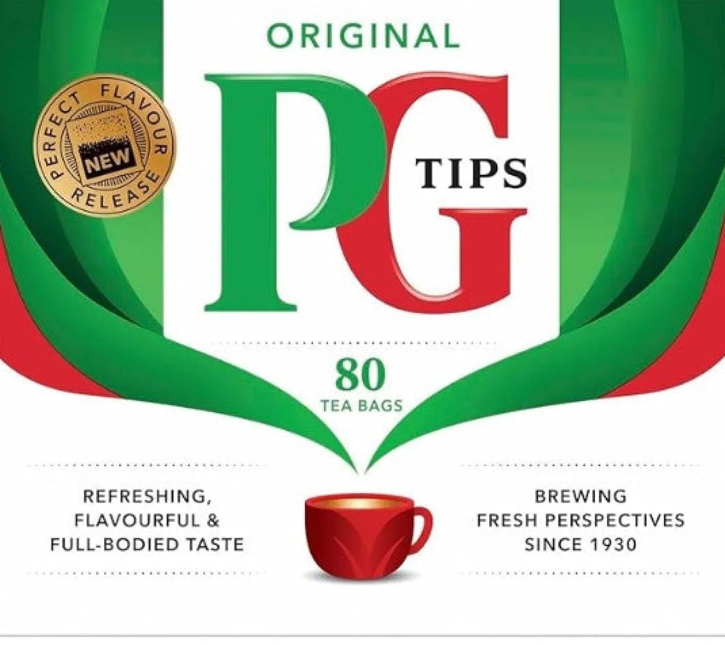 Tea & Biscuits PG Black, Non Pyramid Teabags, 80ct