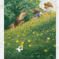 GB Jigsaws Ltd Picnic with Otter 1000 Piece Jigsaw Puzzle