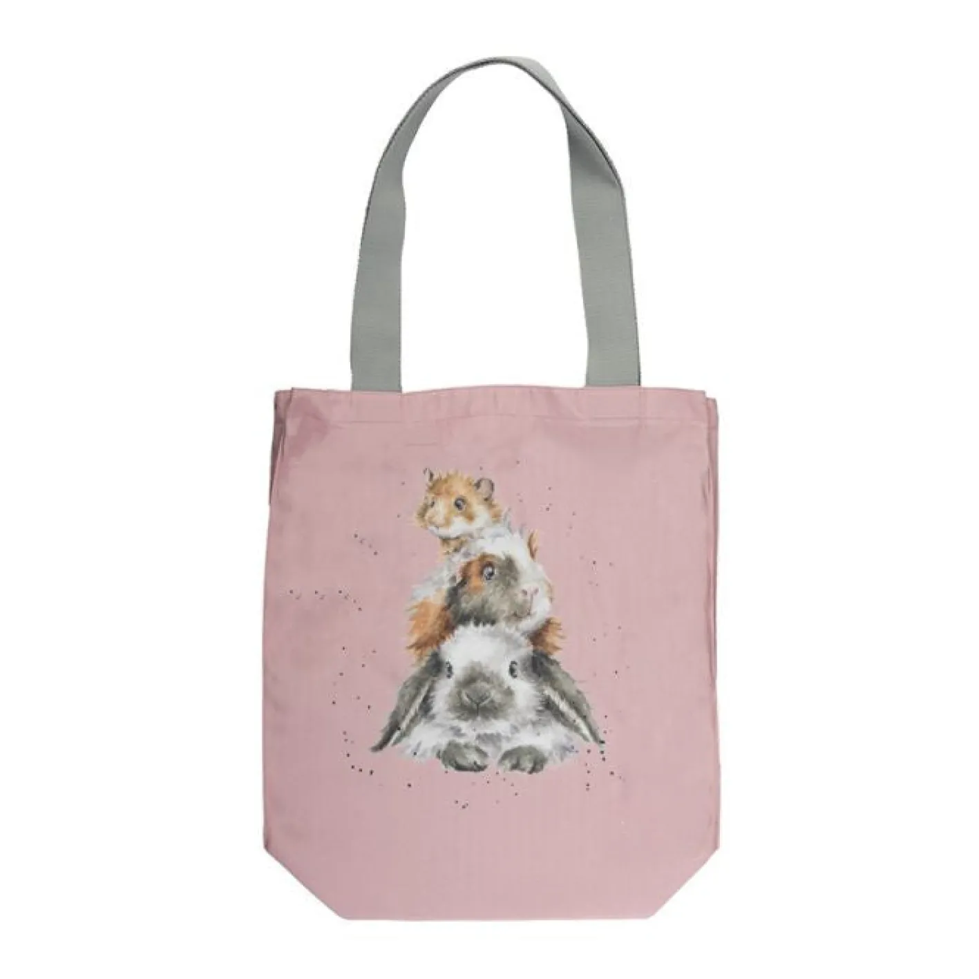 Wrendale Designs 'Piggy in the Middle' Guinea Pig Canvas Tote Bag