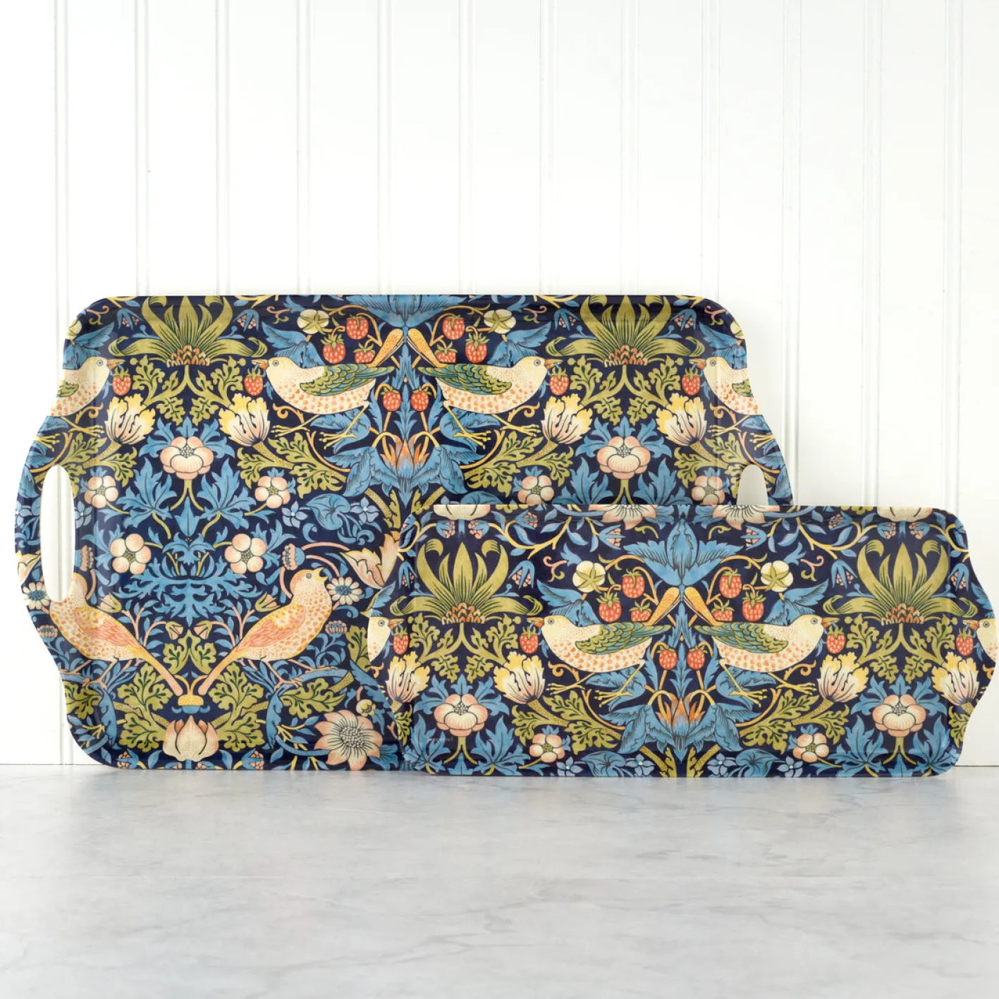 Spode Pimpernel Strawberry Thief Blue Melamine Sandwich Tray