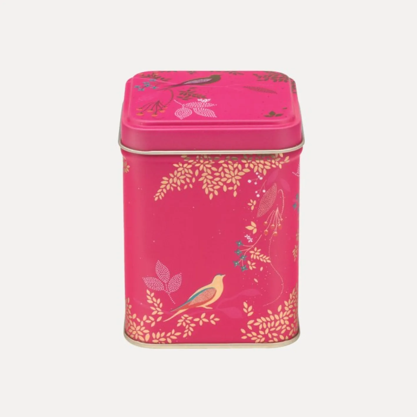Sara Miller London Pink Birds Mini Tea Tin