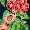 Madame Treacle Pink Geranium Greeting Card