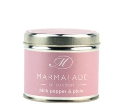 Marmalade of London Pink Pepper & Plum Medium Tin Candle