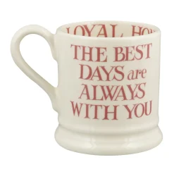 Emma Bridgewater Pink Toast My Brilliant Friend 1/2 Pint Mug
