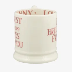 Emma Bridgewater Pink Toast My Brilliant Friend 1/2 Pint Mug