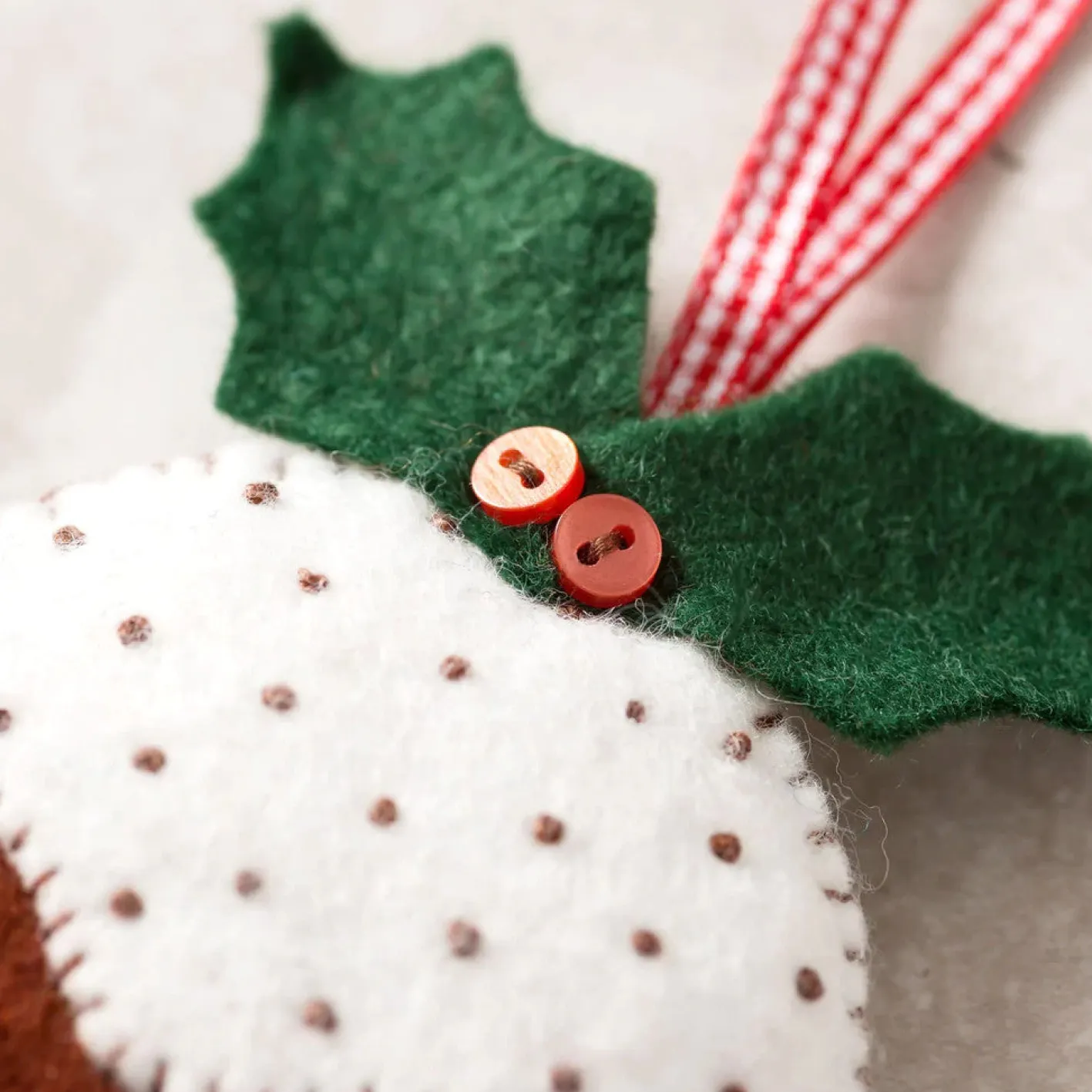 Corinne Lapierre Plum Pudding Wool Mix Felt Craft Kit