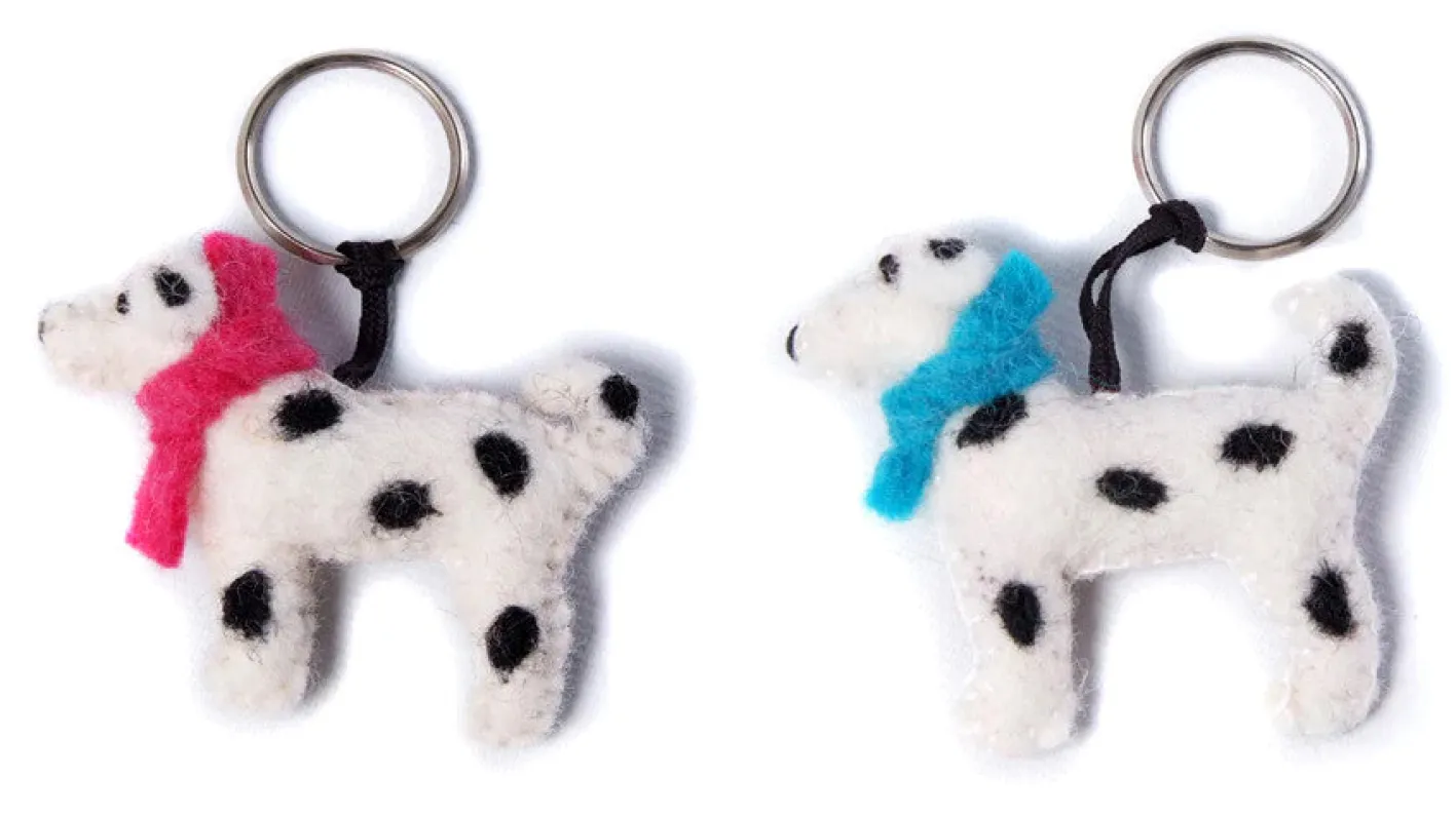 Amica Felt Pogo the Dalmatian - Blue