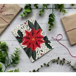 Becky Amelia Poinsettia Christmas Card