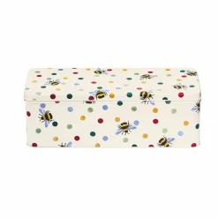 Emma Bridgewater Polka Bee Long Deep Rectangular Tin