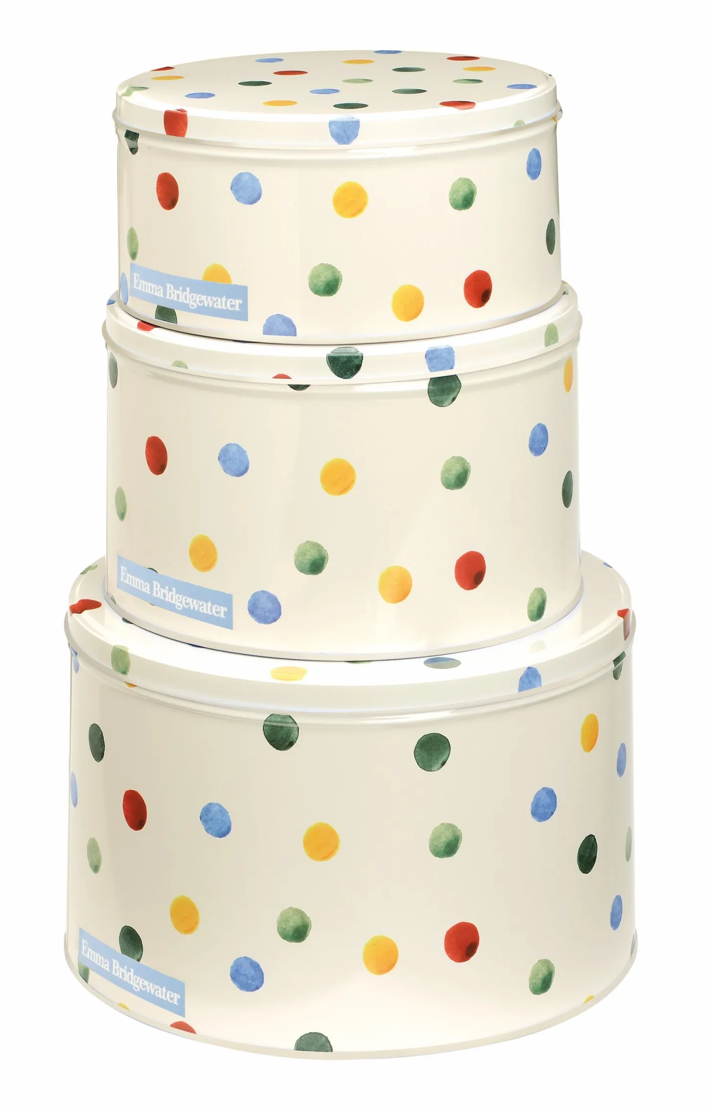 Emma Bridgewater Polka Dot Original Set of 3 Round Cake Tins