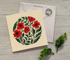 Becky Amelia Poppies Greeting Card