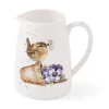 Wrendale Designs 'Pottering About' Wren Posy Bone China Mini Jug