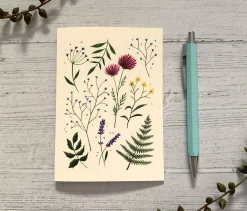 Becky Amelia Pressed Wildflowers Greeting Card