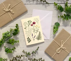 Becky Amelia Pressed Wildflowers Greeting Card