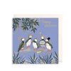 The Art File Pufffins in Crowns Greeting Card