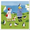 Emma Ball Puffin Watching Greetings Card