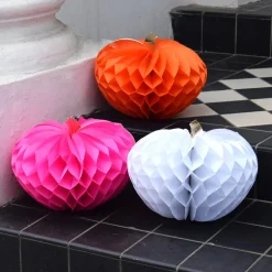 Talking Tables Pumpkin Honeycomb Decorations - 3 pack