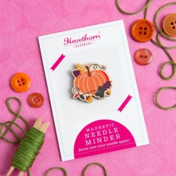 Hawthorn Handmade Pumpkin Magnetic Needle Holder