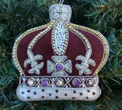 Tinker Tailor Purple Crystal Crown Decoration by London