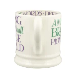 Emma Bridgewater Purple Toast Change Our World 1/2 Pint Mug
