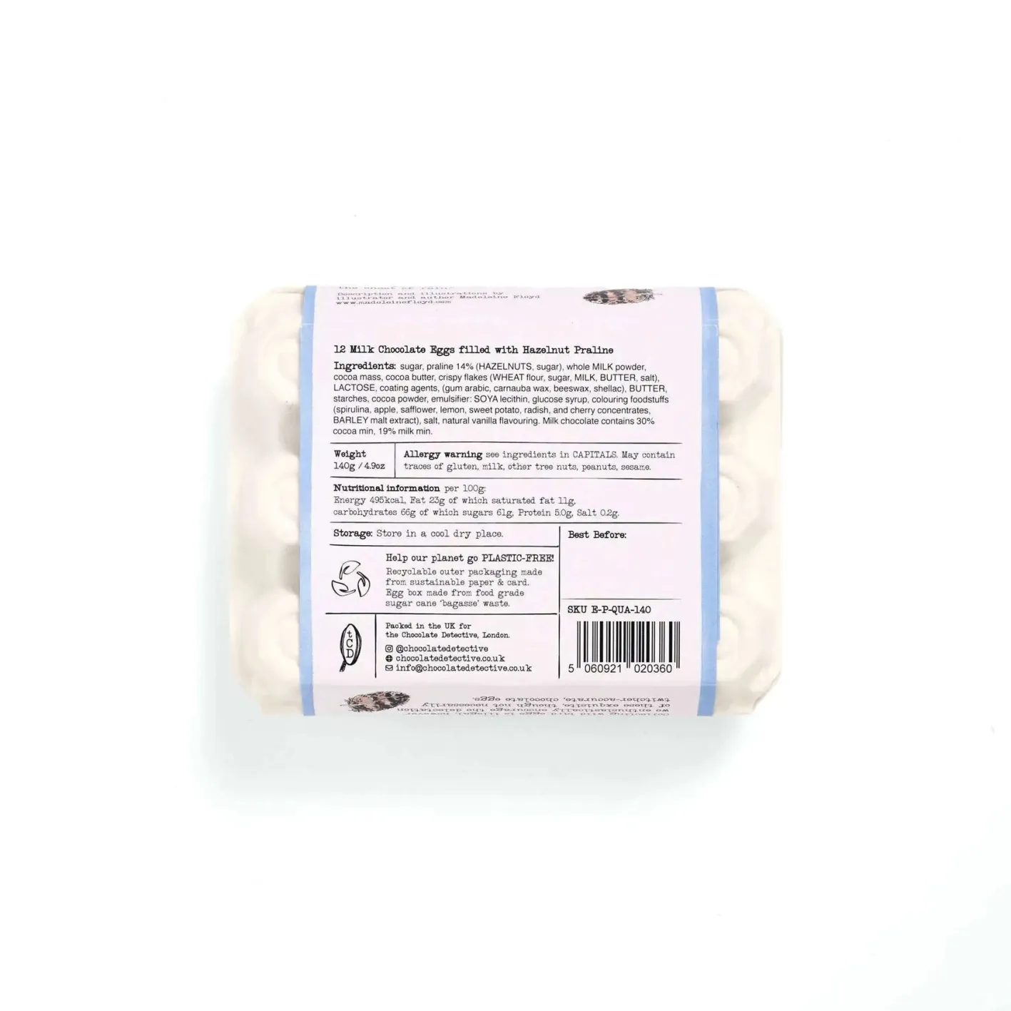 The Chocolate Detective 12 Quail Eggs by