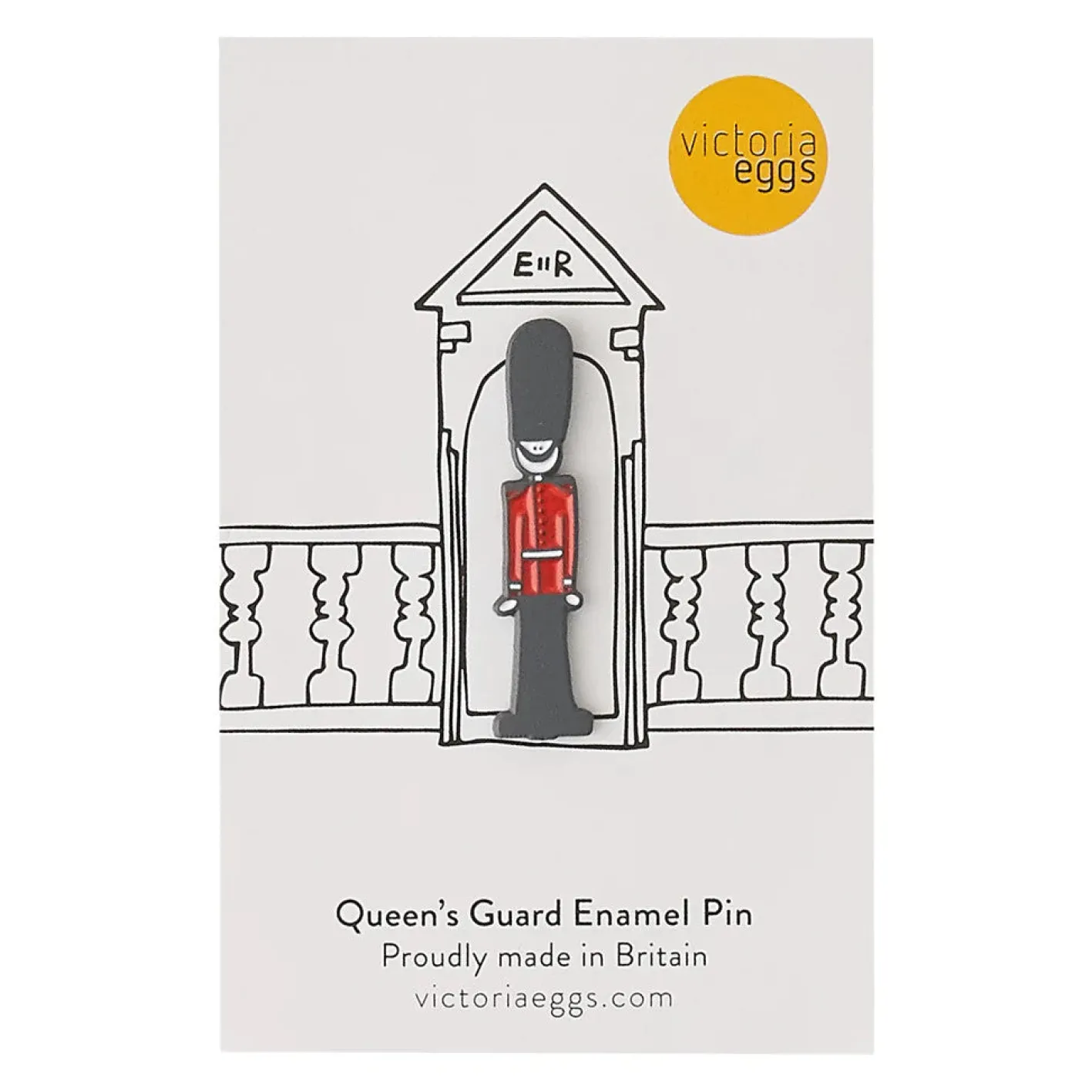 Victoria Eggs Queen's Guard Enamel Pin Badge