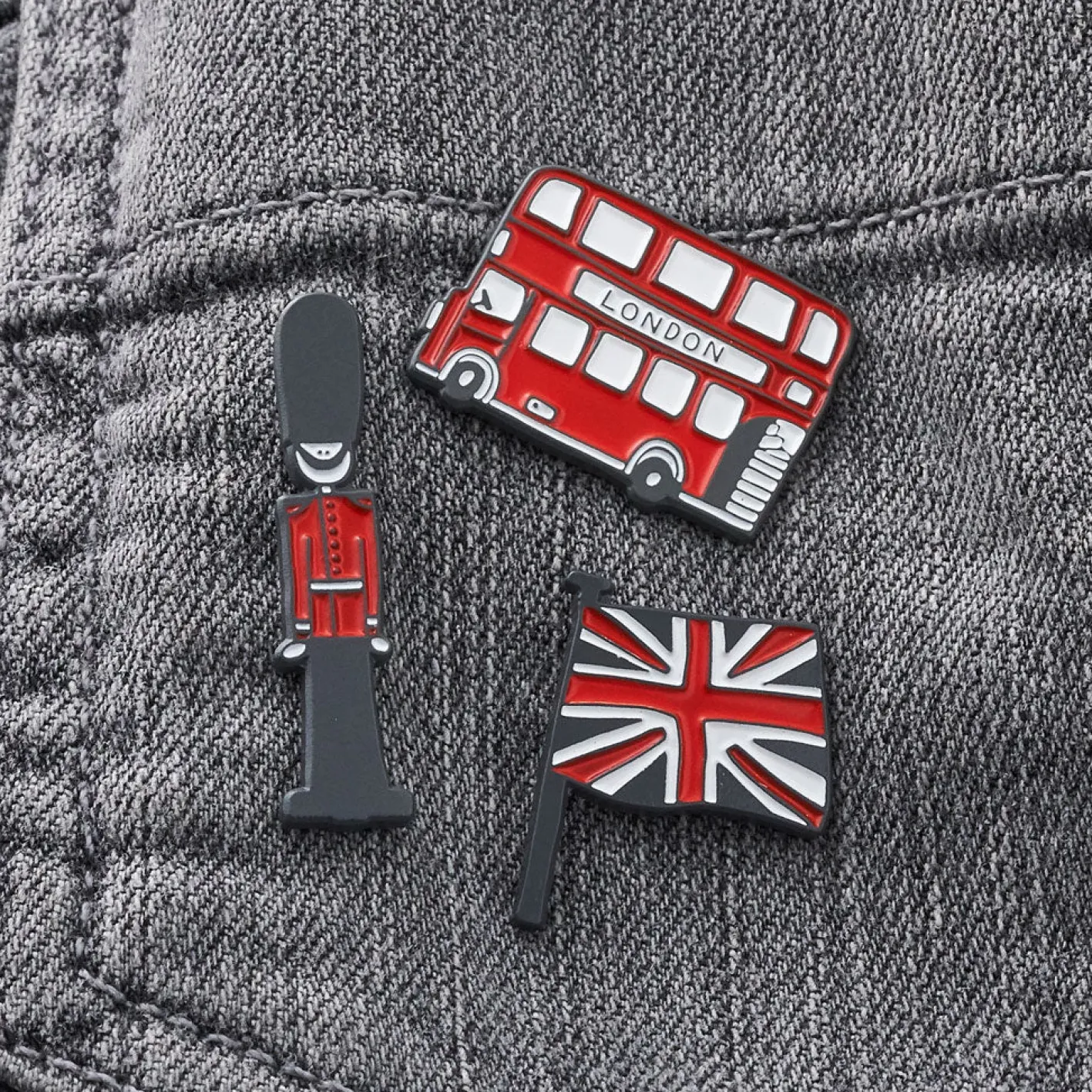 Victoria Eggs Queen's Guard Enamel Pin Badge