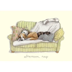 Two Bad Mice "Afternoon Nap" Greetings Card