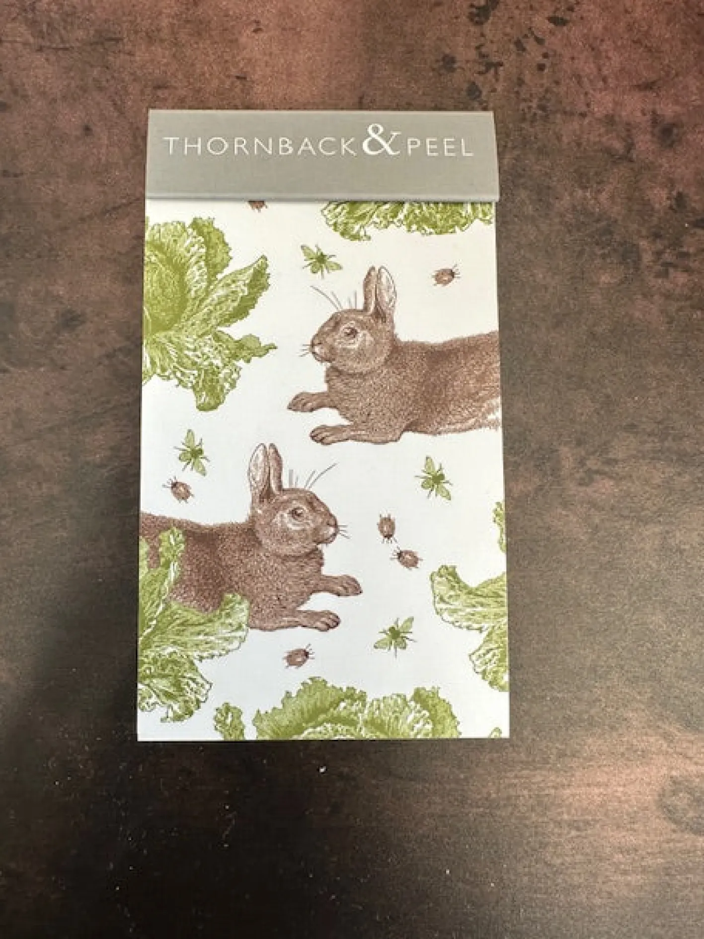 Thornback & Peel Rabbit & Cabbage Mini Notepad