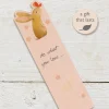 Ginger Betty Rabbit Do What You Love Wooden Book Mark