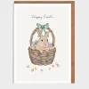 Lottie Murphy Rabbit in a Basket Easter Card