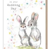 Paper Shed Design Rabbits "With Love on your Wedding Day" Greetings Card