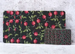 Corinne Alexander Radish Coaster Set by