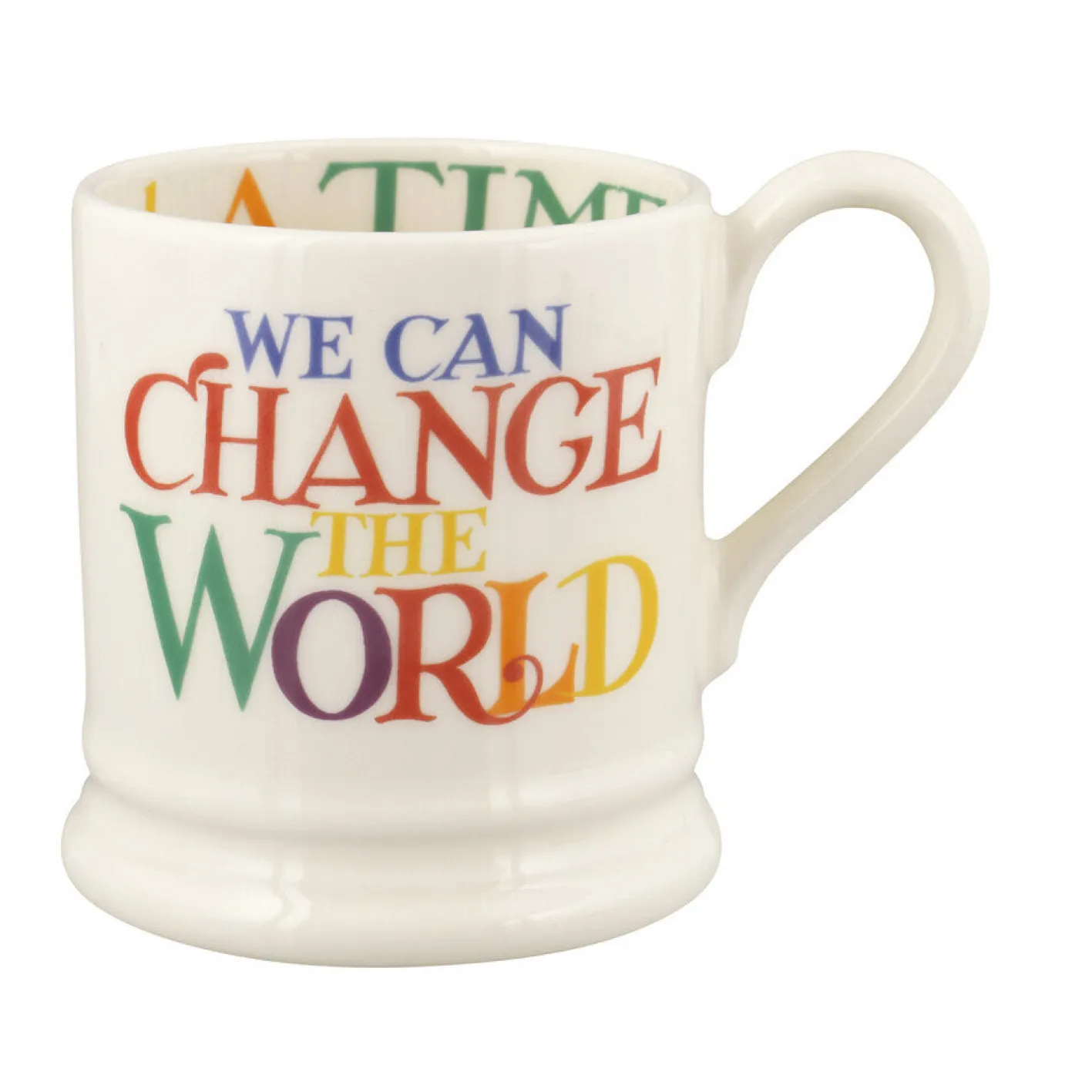 Emma Bridgewater Rainbow Toast Change The World 1/2 Pint Mug