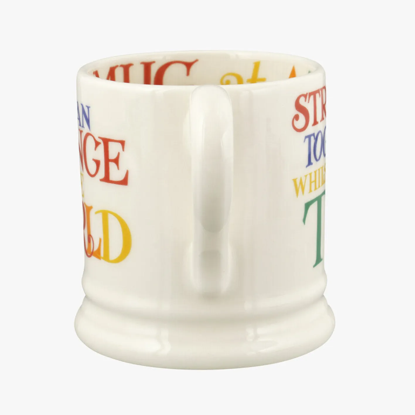 Emma Bridgewater Rainbow Toast Change The World 1/2 Pint Mug