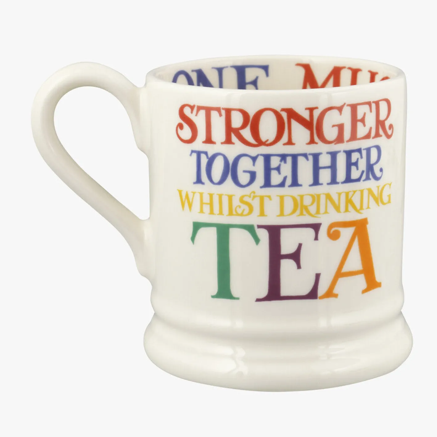 Emma Bridgewater Rainbow Toast Change The World 1/2 Pint Mug