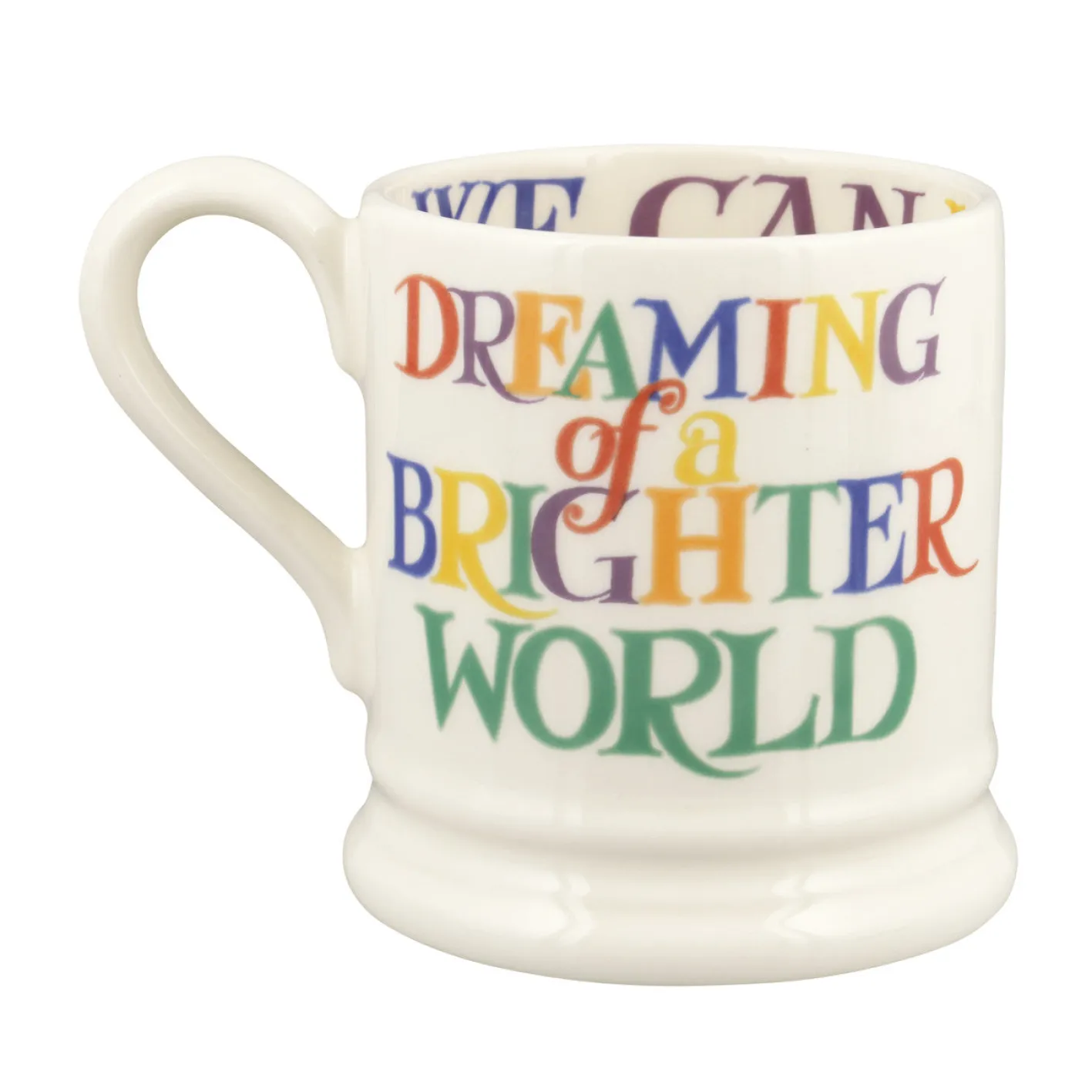 Emma Bridgewater Rainbow Toast Kindness & A Fair World 1/2 Pint Mug