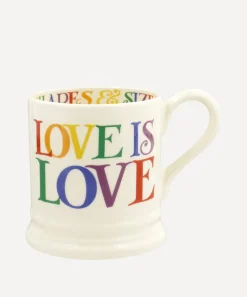 Emma Bridgewater Rainbow Toast Love is Love 1/2 Pint Mug