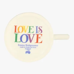 Emma Bridgewater Rainbow Toast Love is Love 1/2 Pint Mug