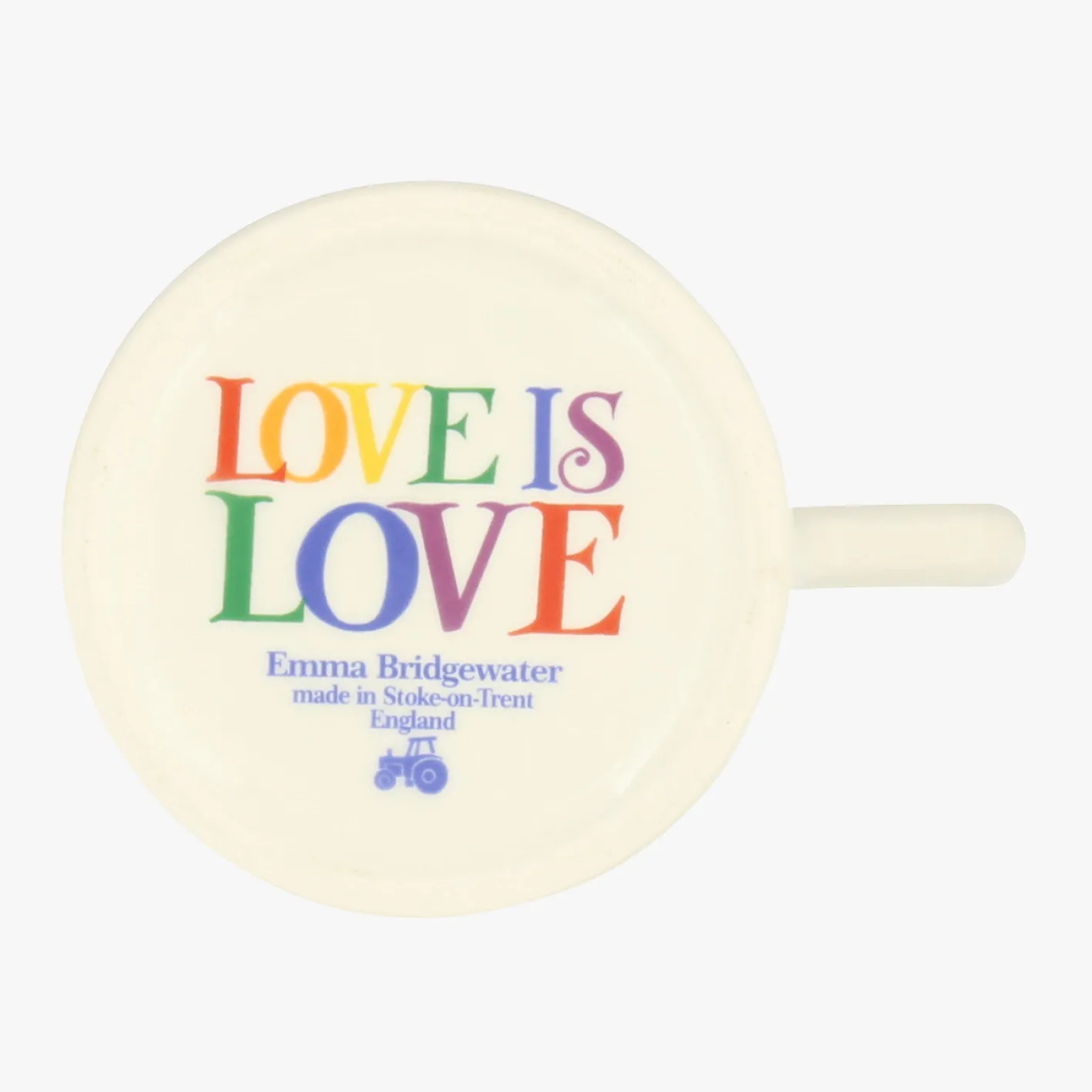 Emma Bridgewater Rainbow Toast Love is Love 1/2 Pint Mug