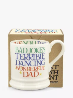 Emma Bridgewater Rainbow Toast Wonderful Dad 1/2 Pint Mug Boxed