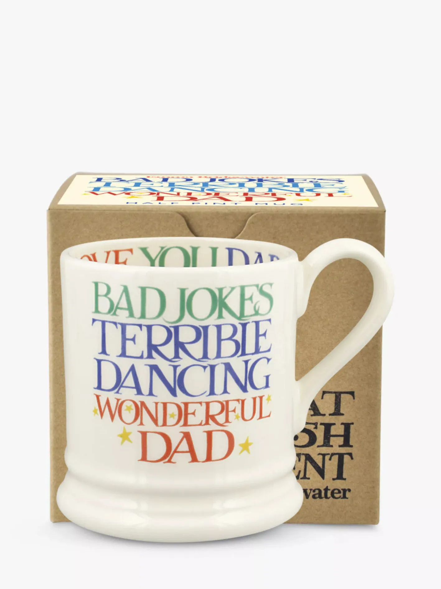 Emma Bridgewater Rainbow Toast Wonderful Dad 1/2 Pint Mug Boxed