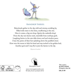Moongazer Cards Raindrop Faeries Greeting Card