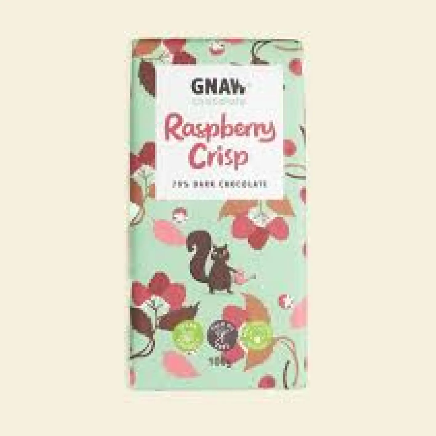 Gnaw Chocolate Raspberry Crisp Chocolate Bar