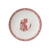 Burleigh Red Calico Cats Cereal Bowl
