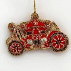 Tinker Tailor Red Crystal Carriage Decoration by London